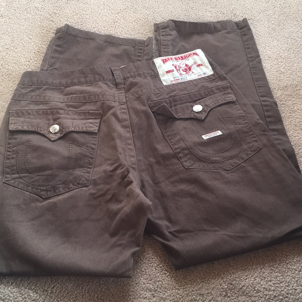 Great Men's "True Religion" BootcutvBrown Jeans